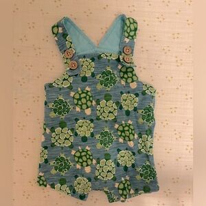 Turtle Button Overalls